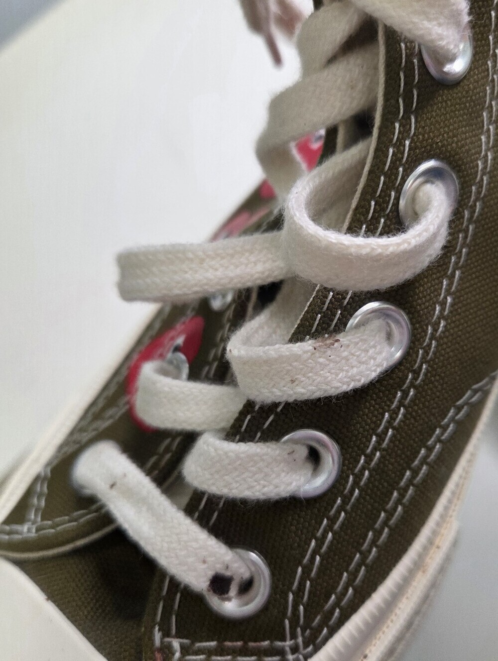Comme des Garçons Play x Converse Chuck 70 Top High Multi Heart Womens Sz 7 - Picture 12 of 15